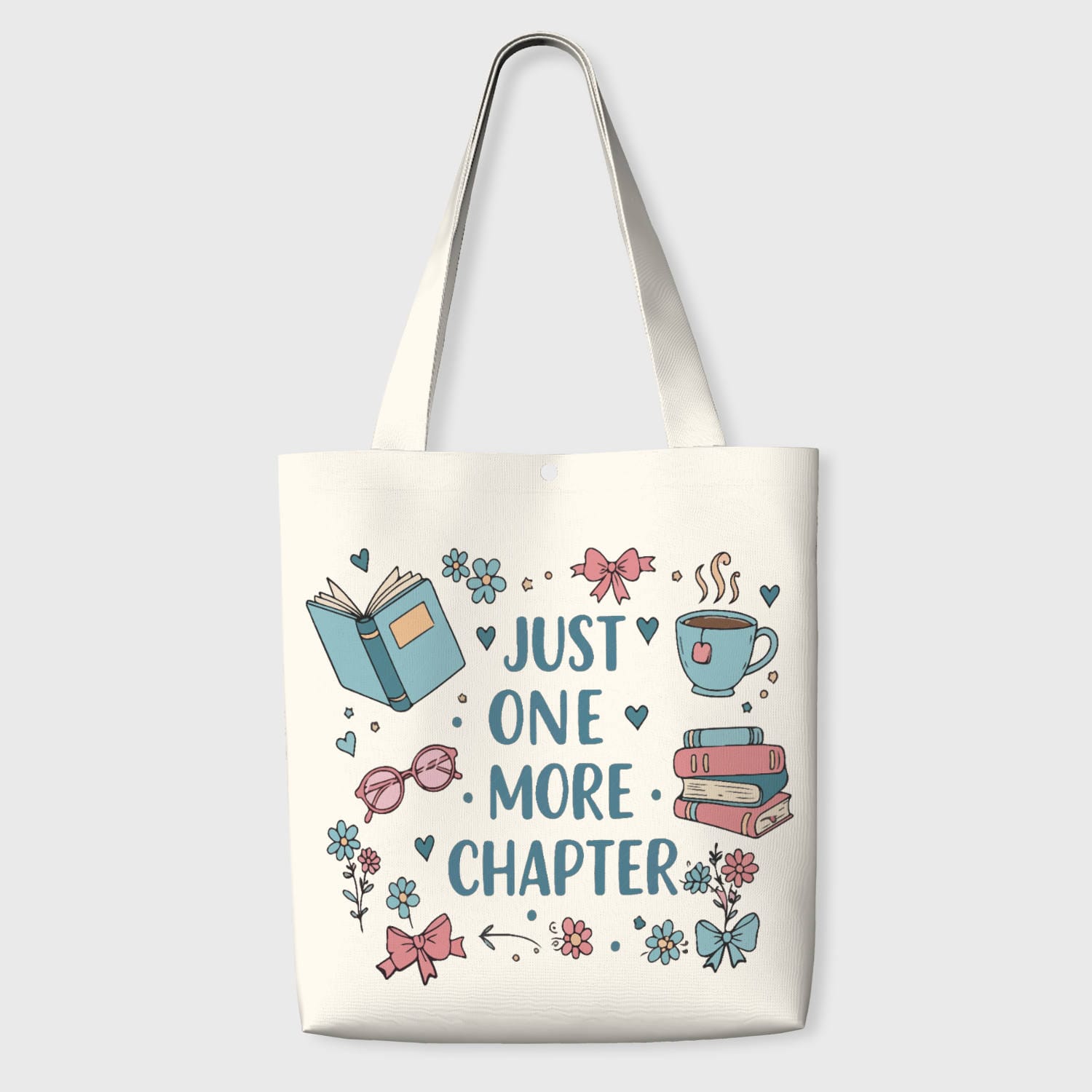 Book Themed Quote Tote Bag for Book Lovers Daily Use
