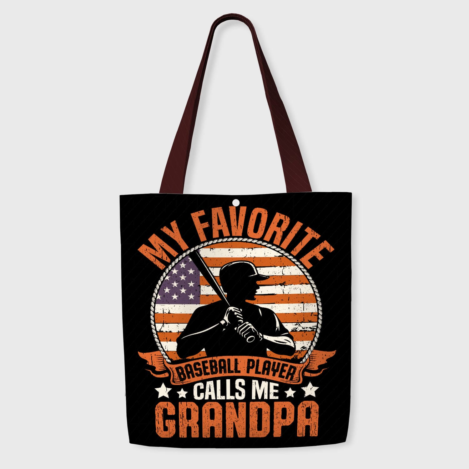 Vintage Baseball Tote Bag for Grandpa Father's Day Gift