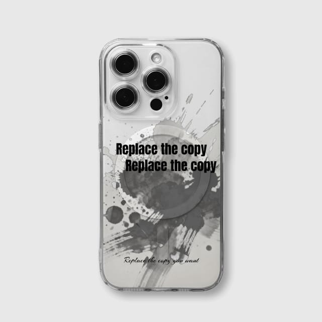 Custom Ink Splash Quote MagSafe iPhone Case for Gifts