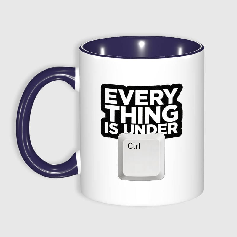Funny Ctrl Pun 11oz Ceramic Mug for Programmer Office Gift