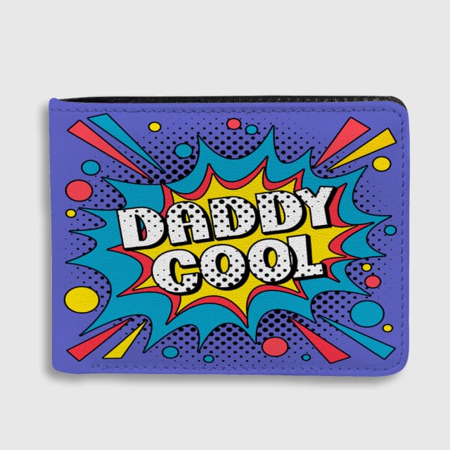 Daddy Cool Pop Art Bifold Wallet for Dad Father's Day Gift