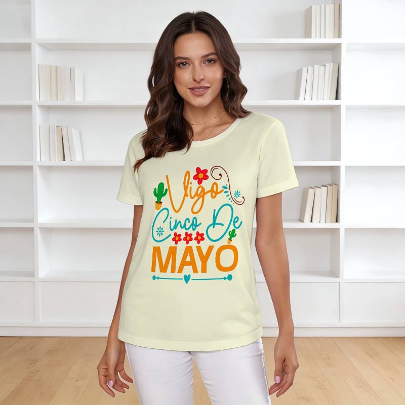 Vigo Cinco De Mayo Graphic Tee for Women Casual Wear
