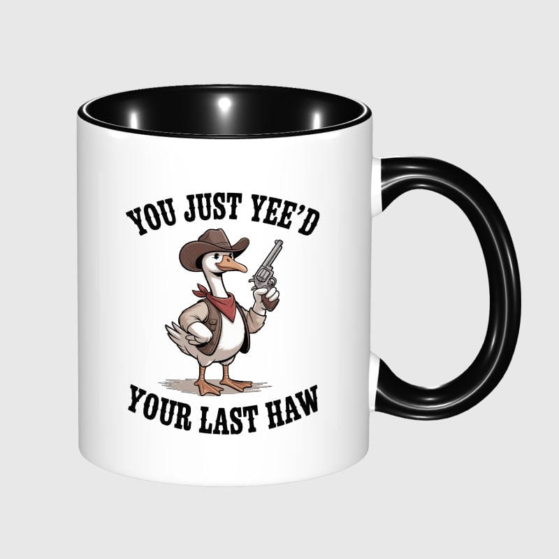 Funny Cowboy Goose 11oz Mug for Western Humor Lovers Gift