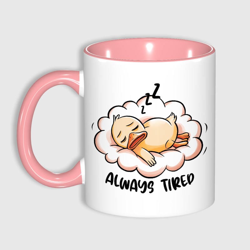 Funny Sleepy Duck 11oz Mug for Tired People Daily Use