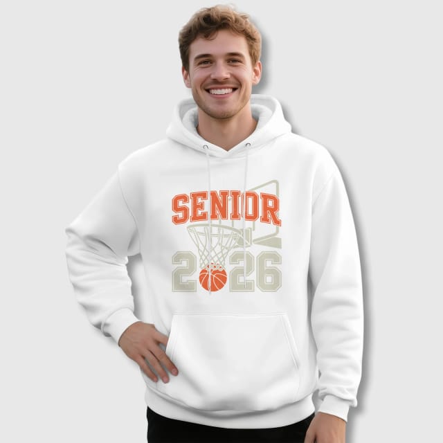 2026 Senior Basketball Pullover Hoodie for Grads Daily Wear