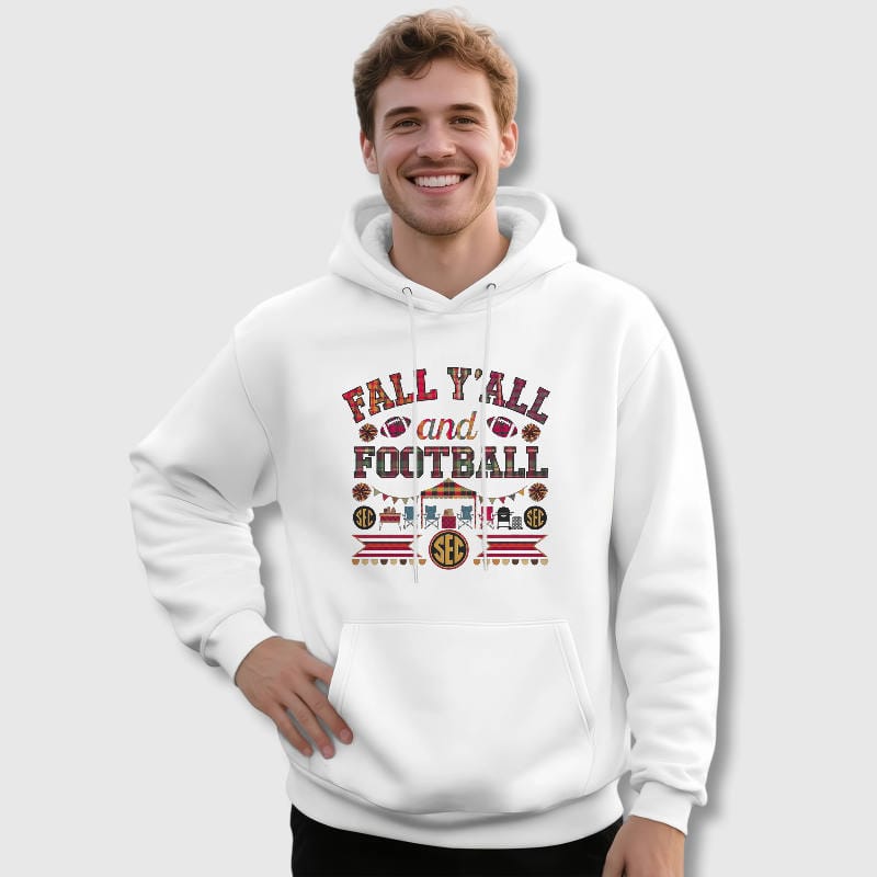 SEC Fall Football Pullover Hoodie for Gameday Fans