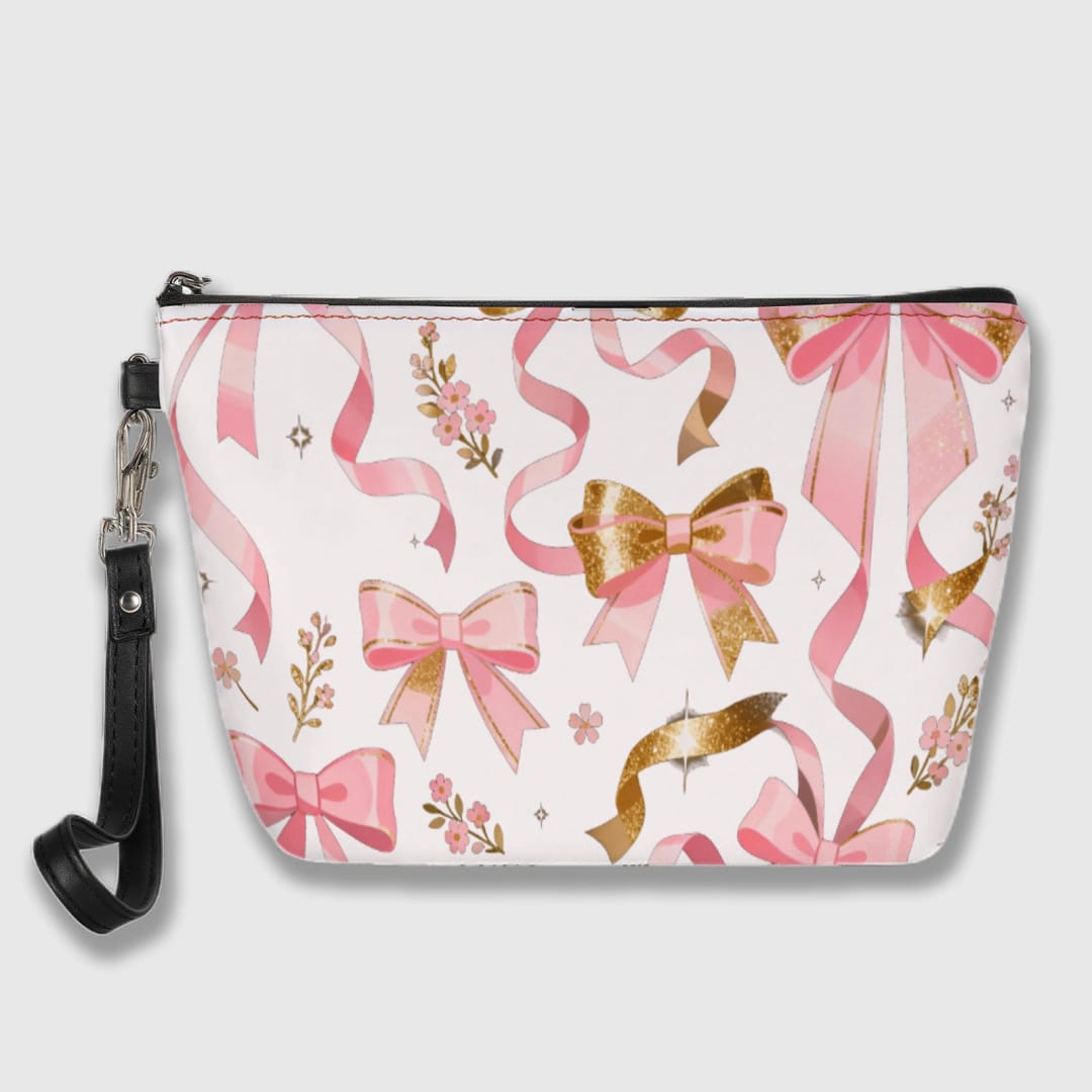 Portable Cosmetic Bag Personalized PU Makeup Pouch for Travel & Daily Use - 1