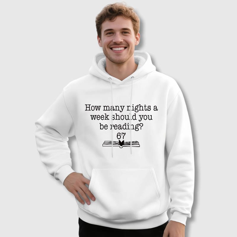 Funny Reading Quote Hoodie for Book Lovers Daily Wear
