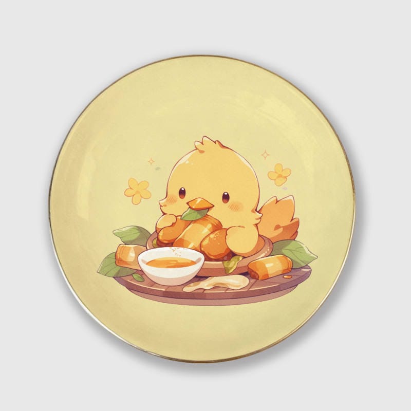 Cute Kawaii Chick Ceramic Trinket Dish for Pet Lovers Easter Gift