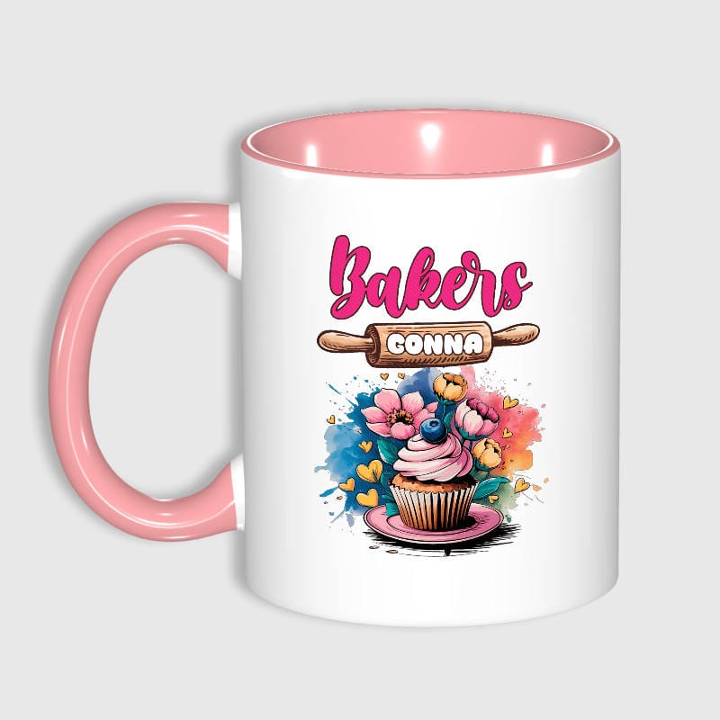 Funny Baking Quote 11oz Pink Mug for Bakers Gift