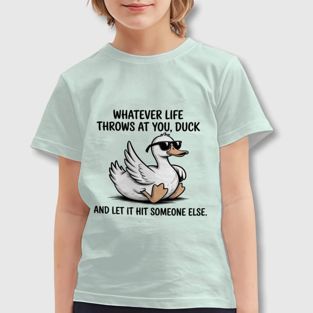 Funny Duck Pun Kids T-Shirt for Daily Wear & Gifting