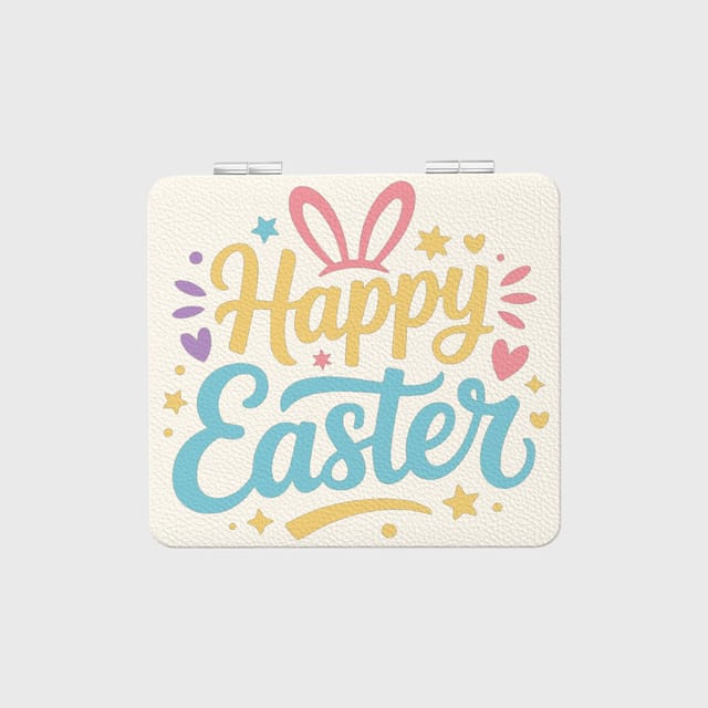 Easter Bunny Pocket Makeup Mirror for Girls Gift