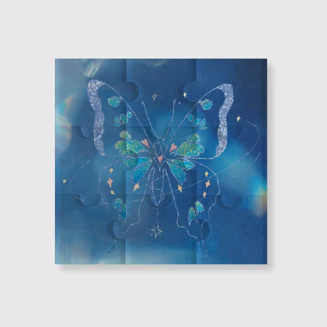 Celestial Butterfly 9-Piece Jigsaw Fridge Magnet for Gifts & Home Decor