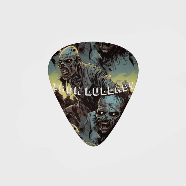 Horror Zombie Teardrop Guitar Pick for Metal Fans
