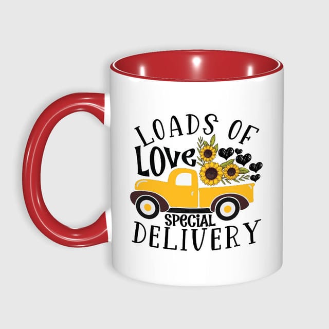 Sunflower Loads of Love Mug for Her Valentine's Day Gift