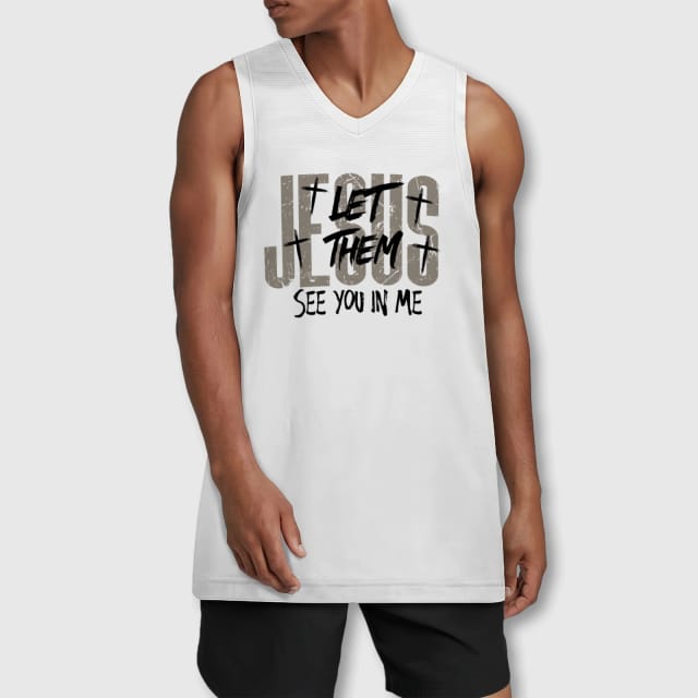 Custom Jesus Quote Basketball Jersey for Christian Men