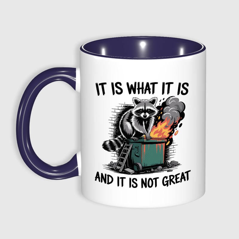 Funny Raccoon Dumpster Fire Mug for Animal Lovers