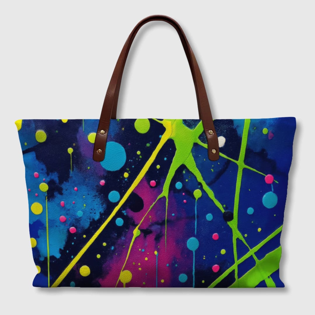 Customizable PU Leather Tote Bag | Your Design with UV Print - 1