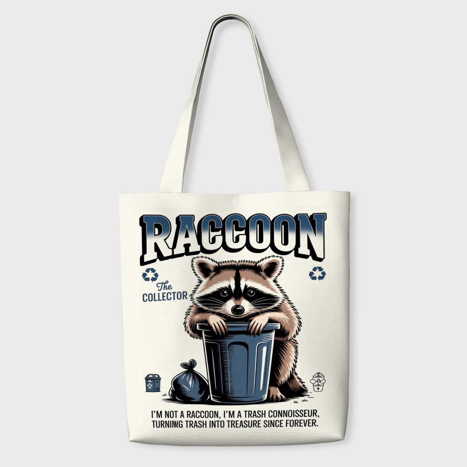 Funny Raccoon Tote Bag for Pet Lovers Daily Use