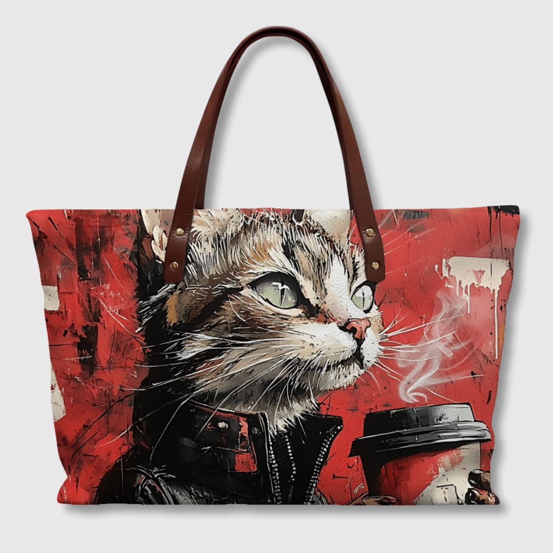 Customizable PU Leather Tote Bag | Your Design with UV Print - 1