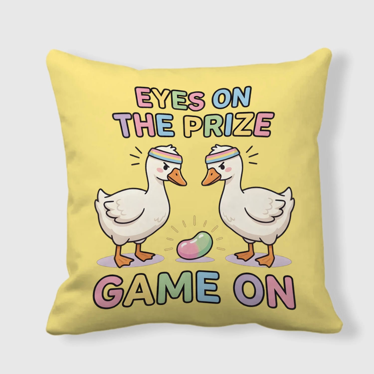 Funny Goose Throw Pillow for Animal Lovers Easter Gift