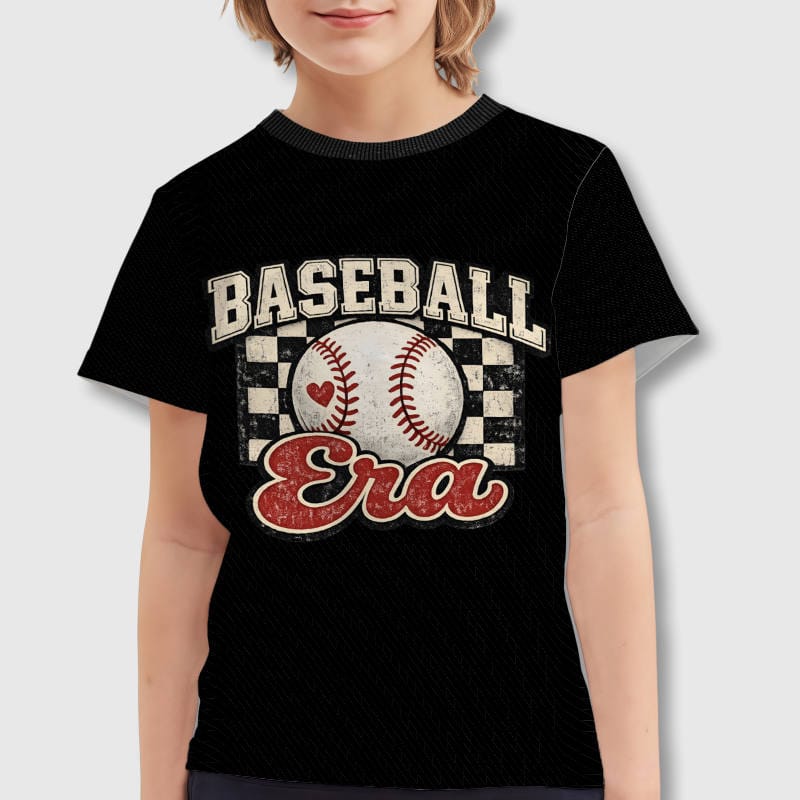 Vintage Baseball Era Kids T-Shirt for Sports & Gifting