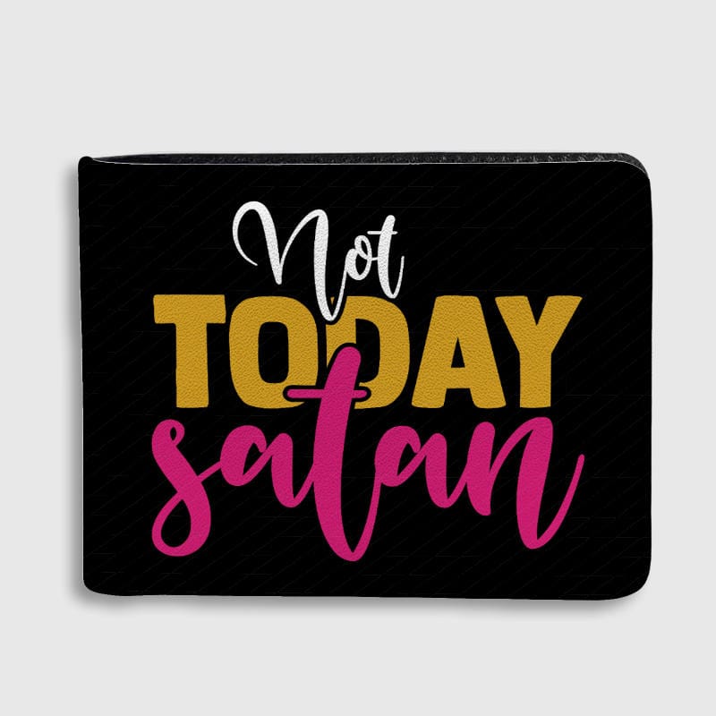 Funny Quote Slim Bifold Leather Wallet for Friends Birthday Gift