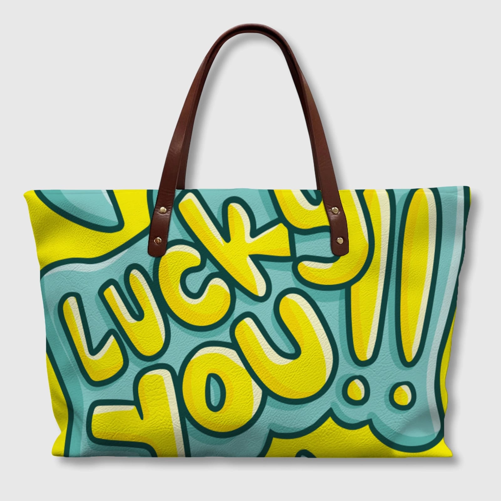 Customizable PU Leather Tote Bag | Your Design with UV Print