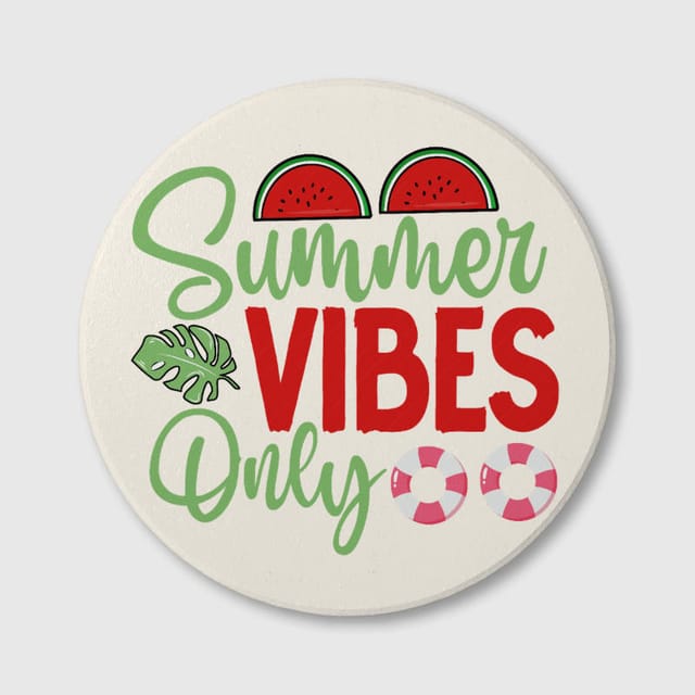 Summer Vibes Watermelon Coaster for Summer Gifts
