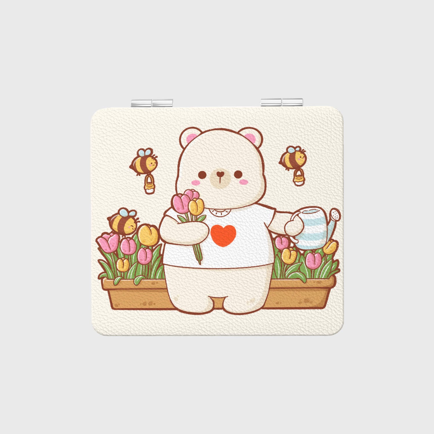 Cute Bear Pocket Makeup Mirror for Kawaii Fans Gift