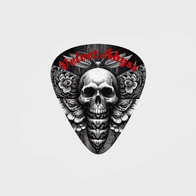 Skull Moth Tattoo Guitar Pick for Guitarists Gift