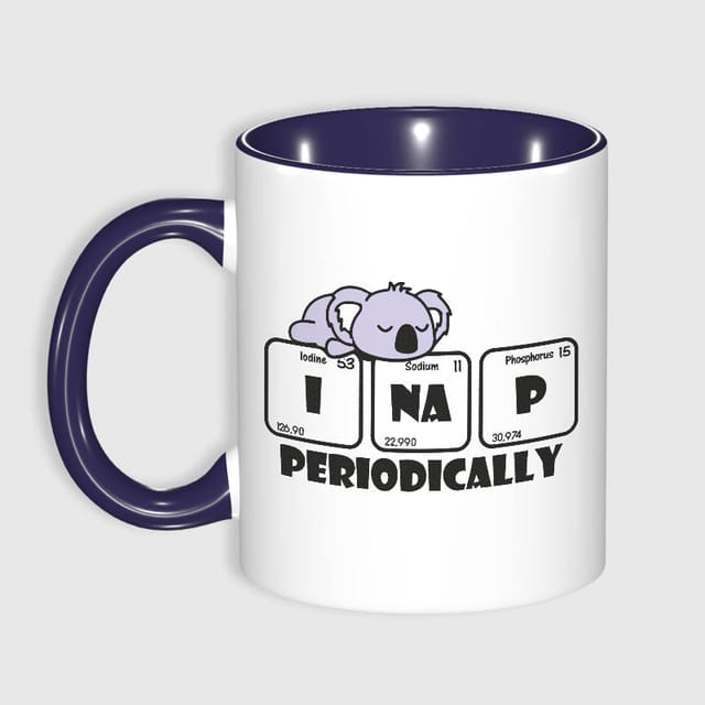 Funny Koala Periodic Table Nap Mug for Science Lovers Gift