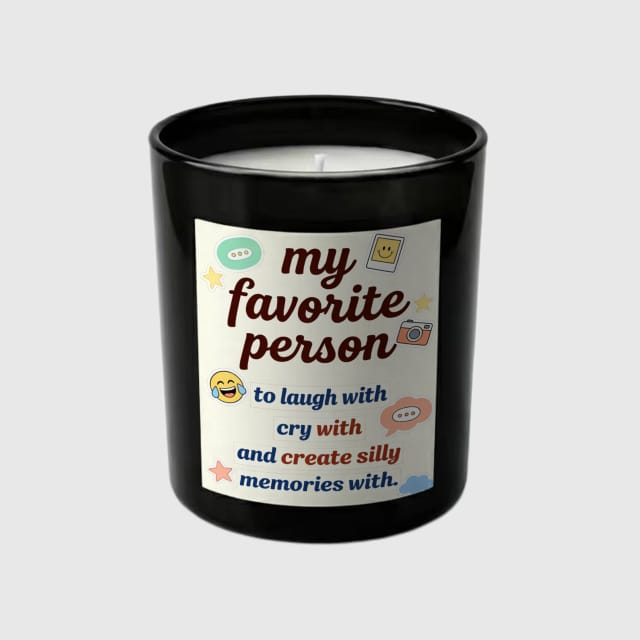 My Favorite Person Quote Hidden Message Candle for Best Friend Gift