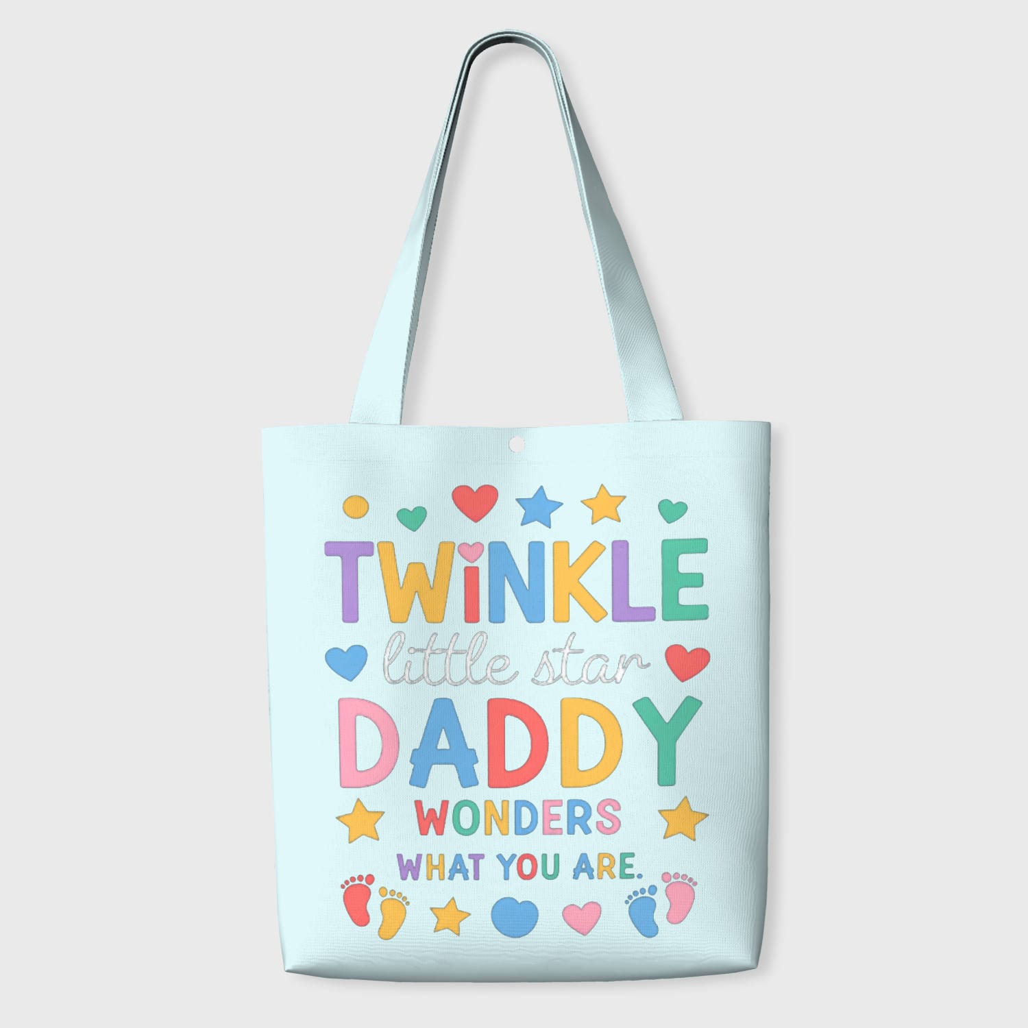 Cute Twinkle Quote Tote Bag for Dad Father's Day Gift