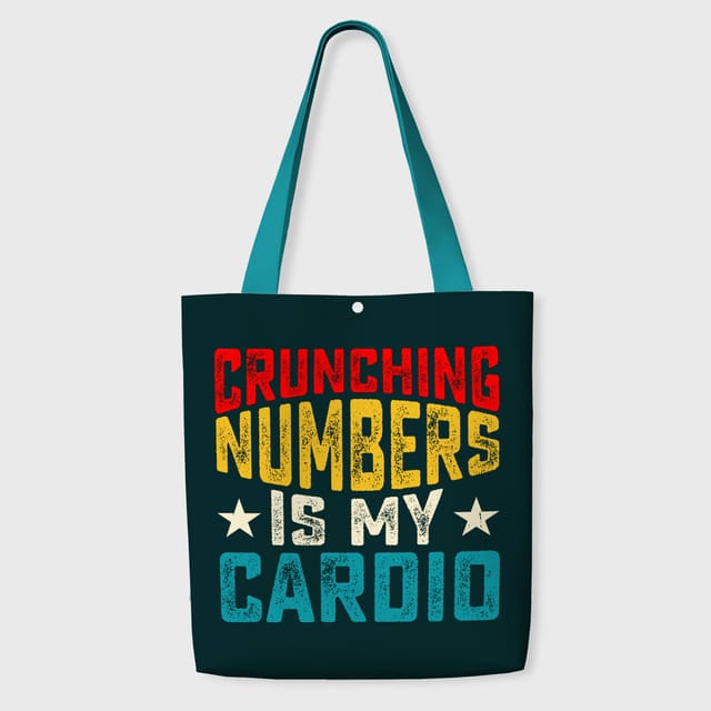 Funny Accounting Quote Tote Bag for Accountant Birthday Gift