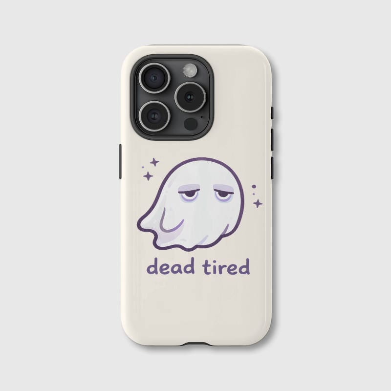 Dead Tired Ghost Magnetic Phone Case for Halloween Gifts