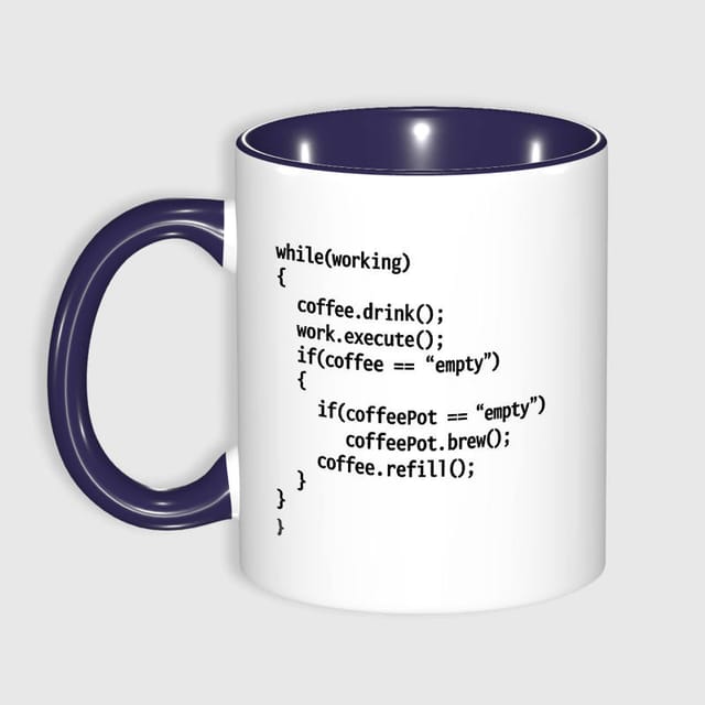 Funny Programmer Code 11oz Mug for Coders Daily Office Use