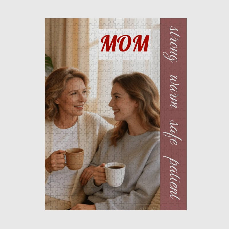 Custom Photo 500 Piece Puzzle for Mom Mother's Day Gift