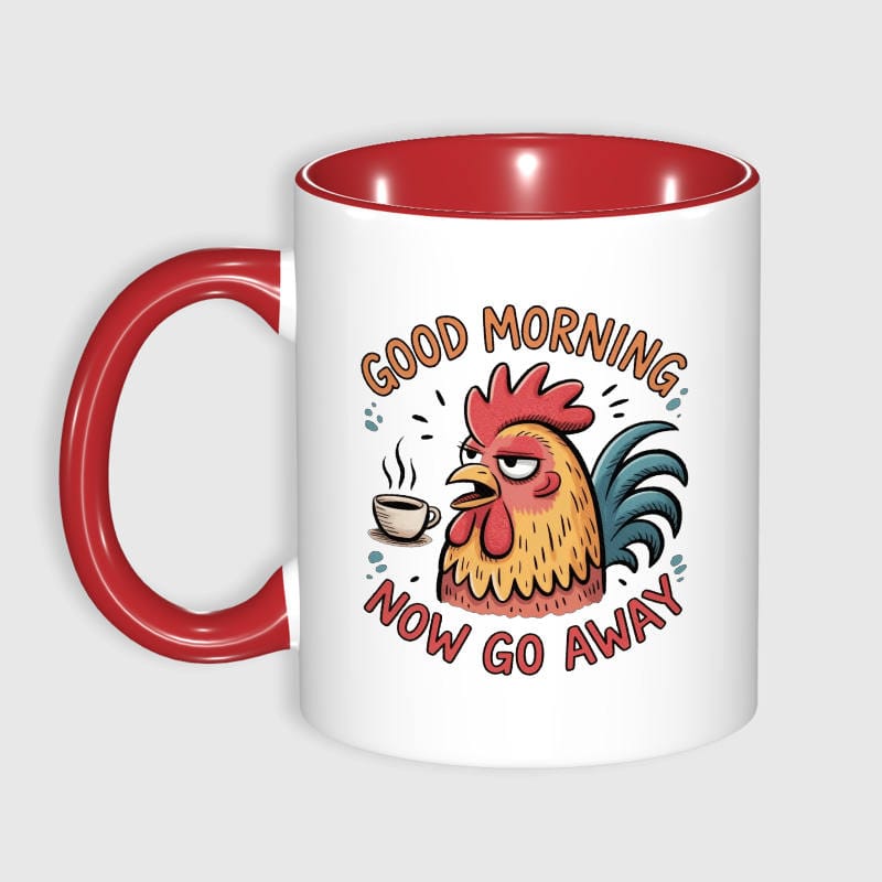 Funny Grumpy Rooster 11oz Mug for Coffee Lovers Gift