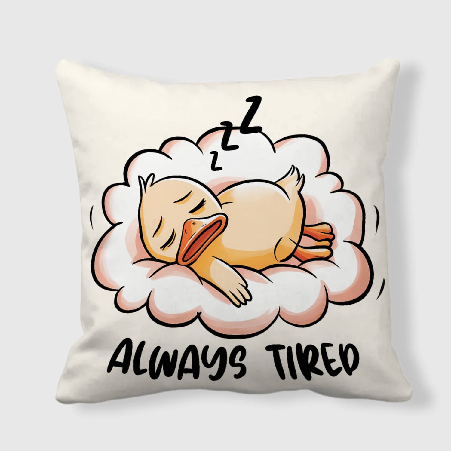 Funny Sleeping Duck Pillow for Tired People Home Use