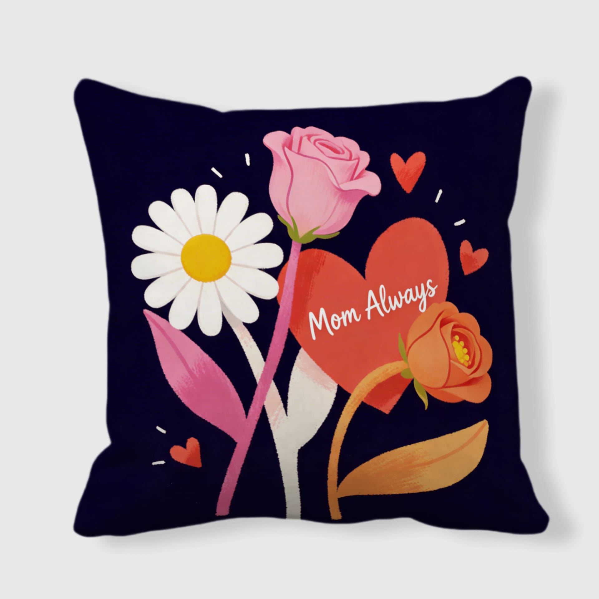 Floral Mom Quote Throw Pillow for Mom Mother's Day Gift