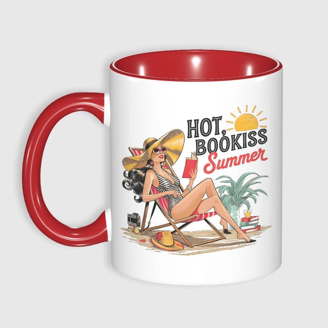 Hot Bookish Summer 11oz Mug for Book Lovers Summer Gift