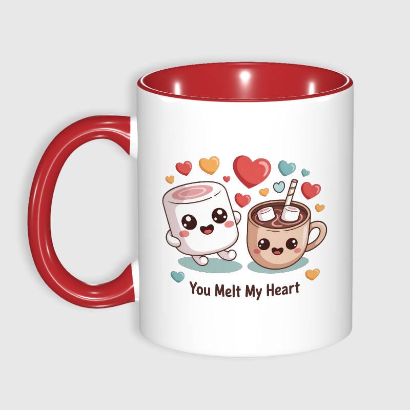 Cute Marshmallow Coffee Mug for Couple Valentine Gift - 1