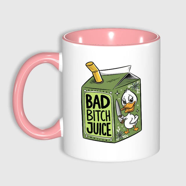 Funny Duck Quote 11oz Pink Mug for Women Birthday Gift