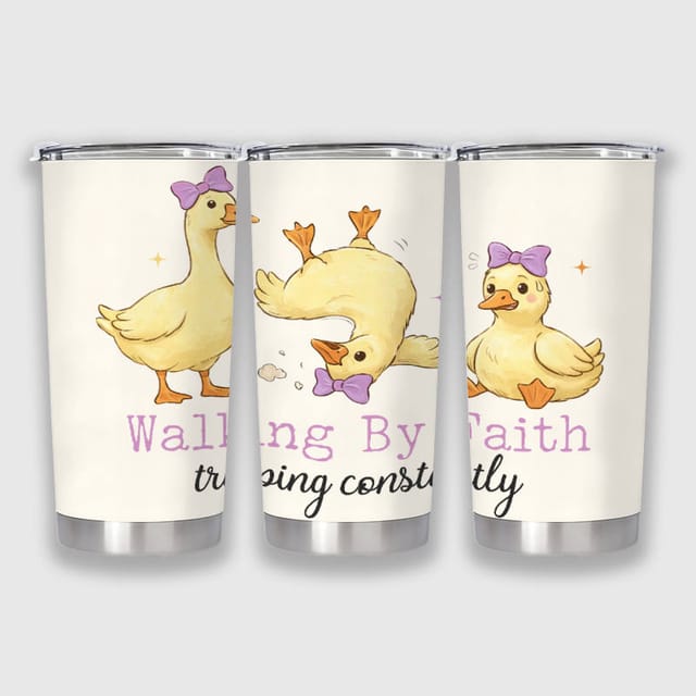 Funny Duck Quote 20oz Insulated Tumbler for Duck Lovers Gift