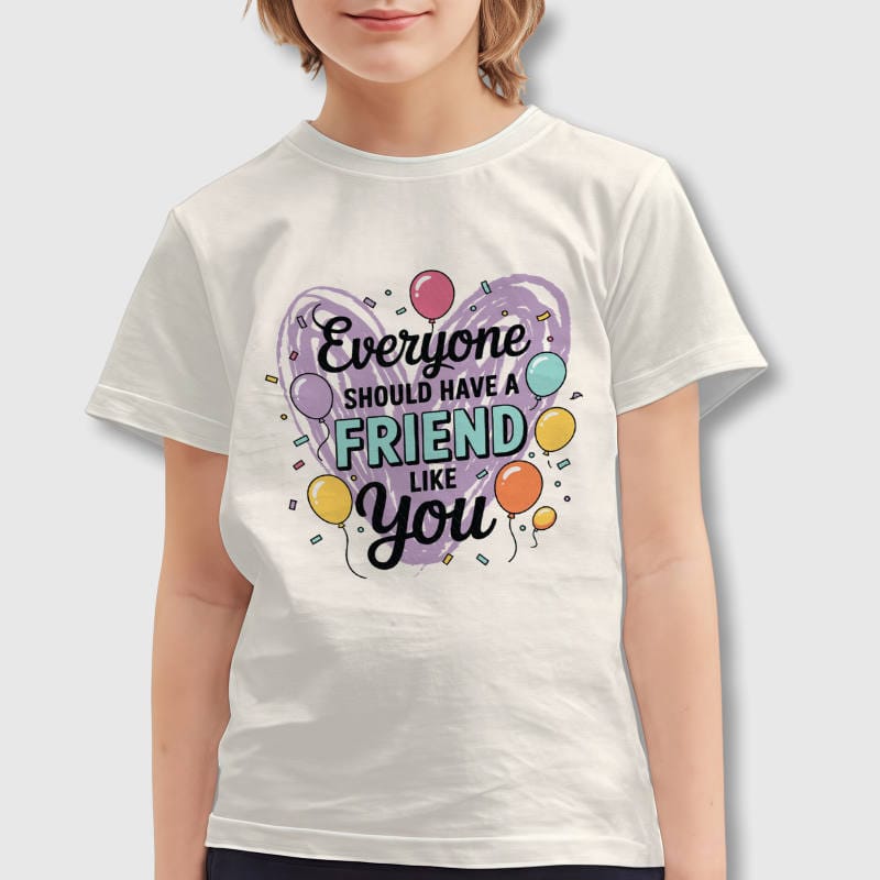 Friendship Quote Kids T-Shirt for BFF Birthday Gifts