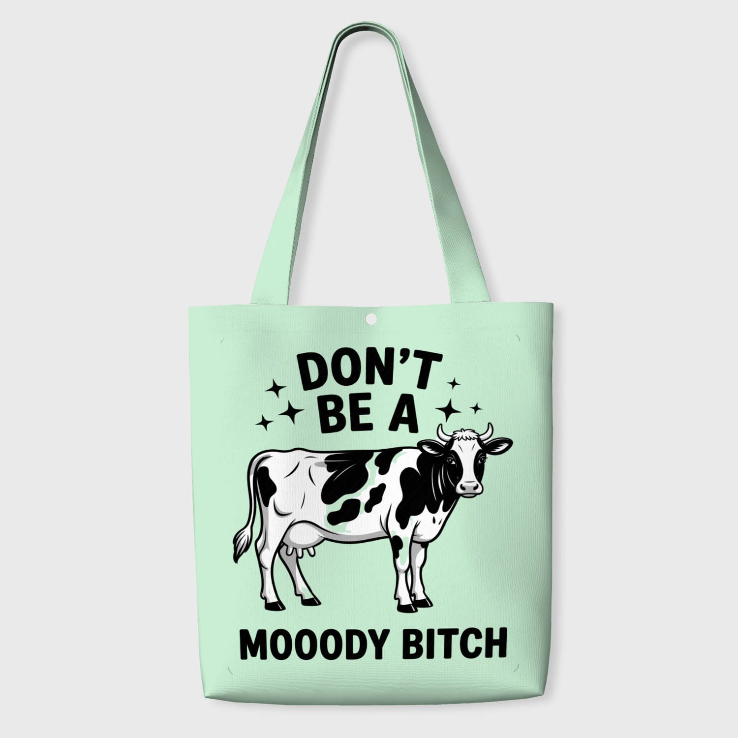 Funny Cow Pun Tote Bag for Cow Lovers Friendship Gift