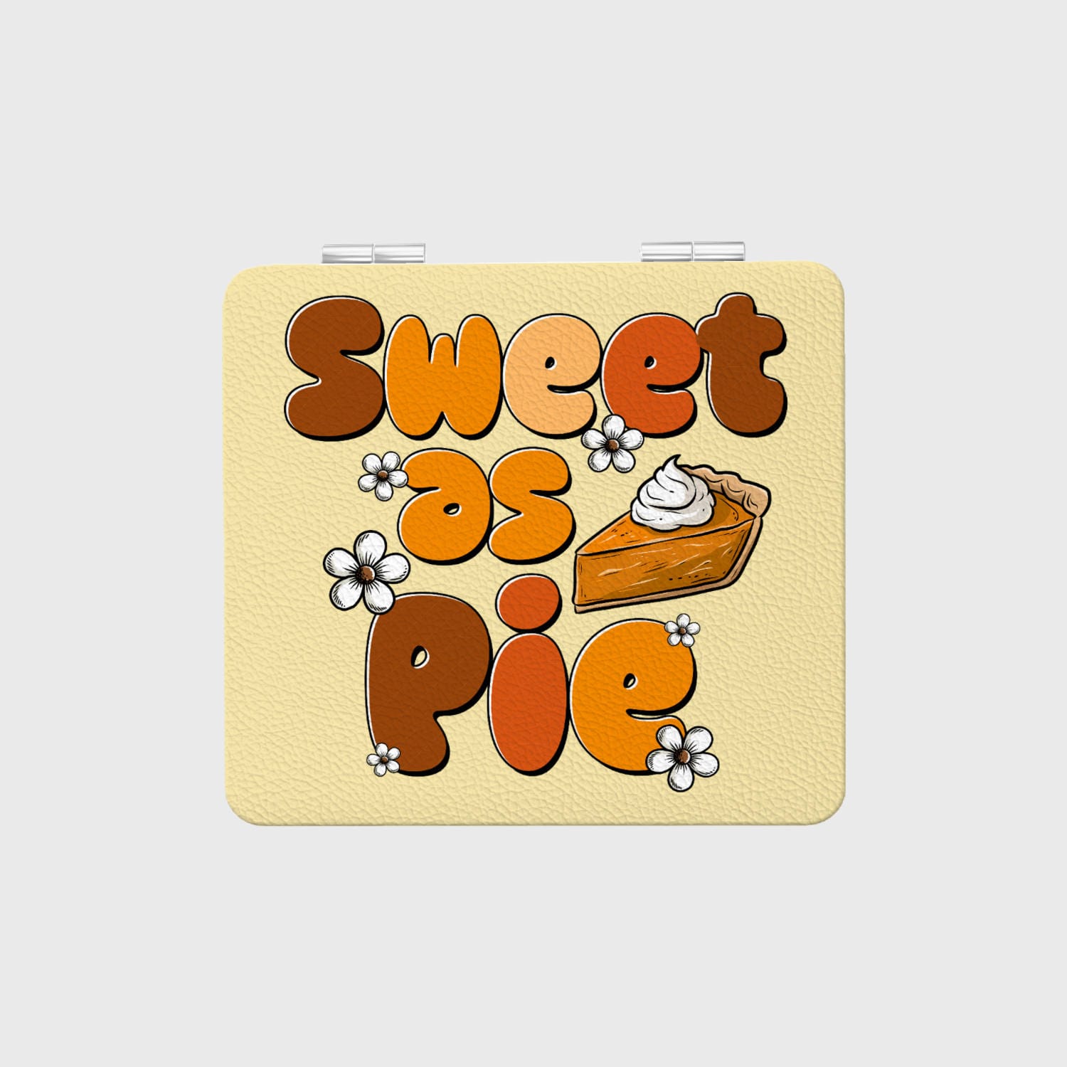 Sweet as Pie Pocket Makeup Mirror for Her Thanksgiving Gift