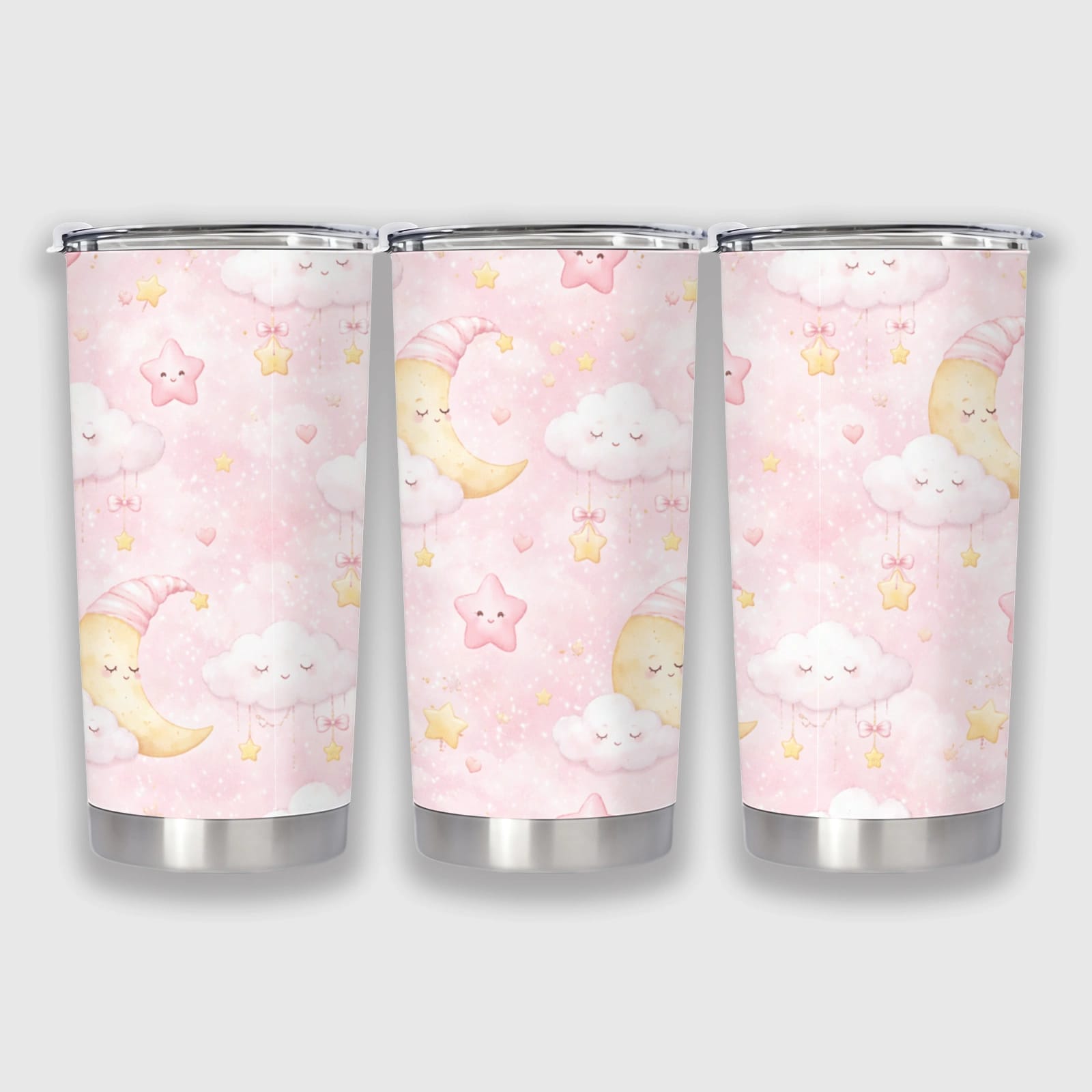 Cute Moon Cloud Insulated Tumbler Gift for Her