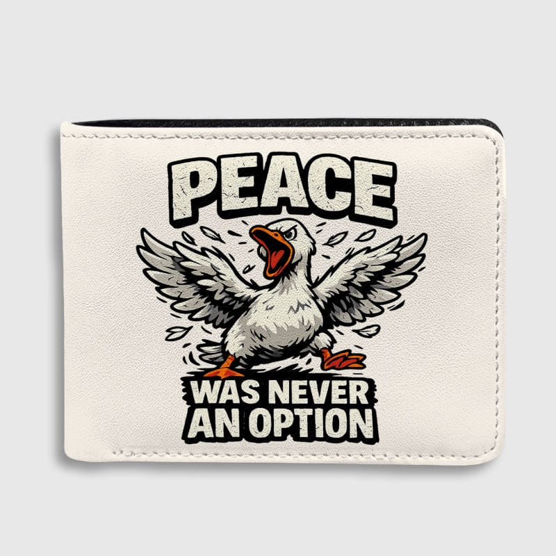 Funny Angry Goose Bifold Wallet for Pet Lovers Birthday Gift